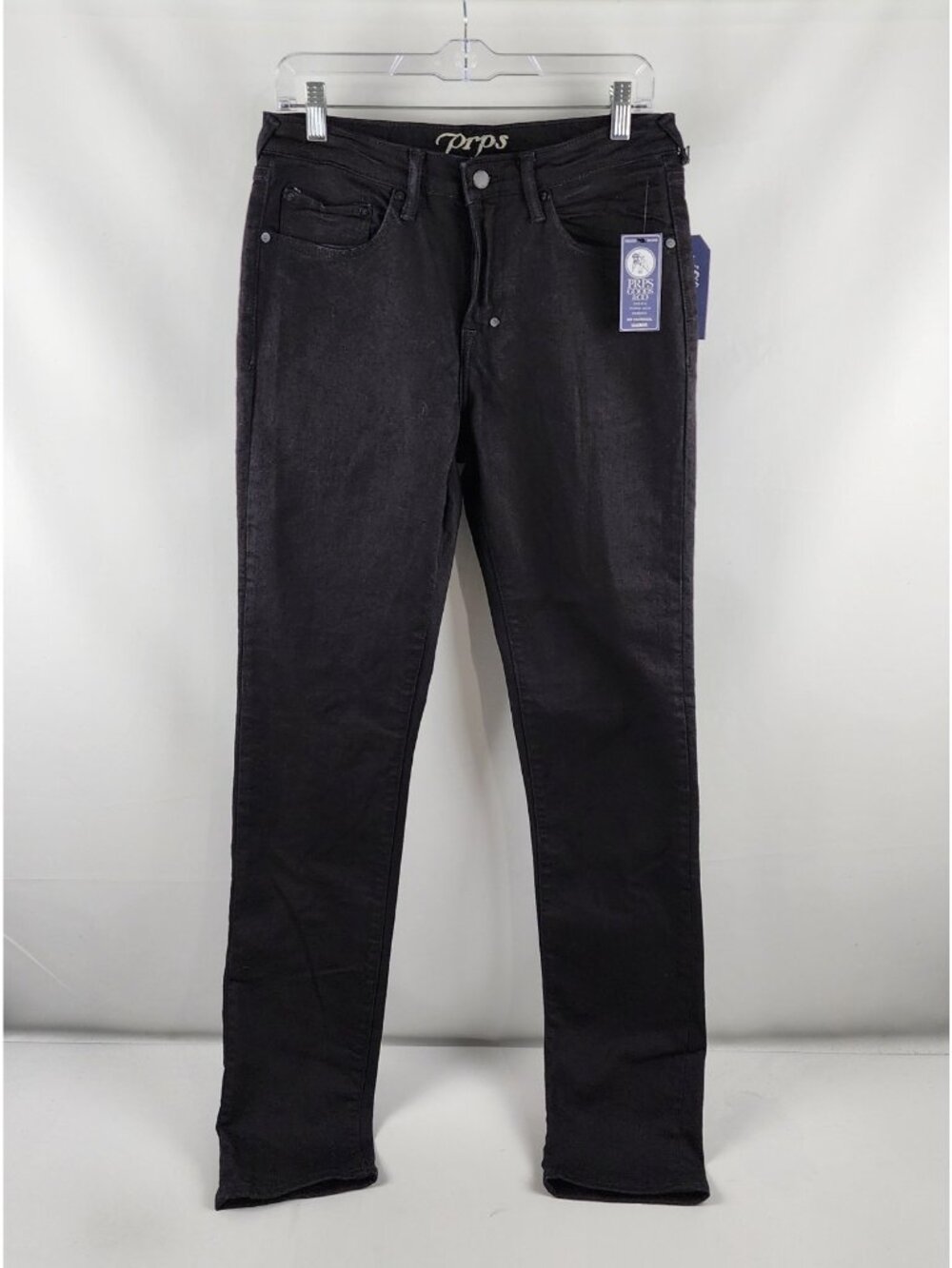 Prps Le Sabre Jeans Mens 30x34 Black Slim Straight Fit Japanese Denim NWT